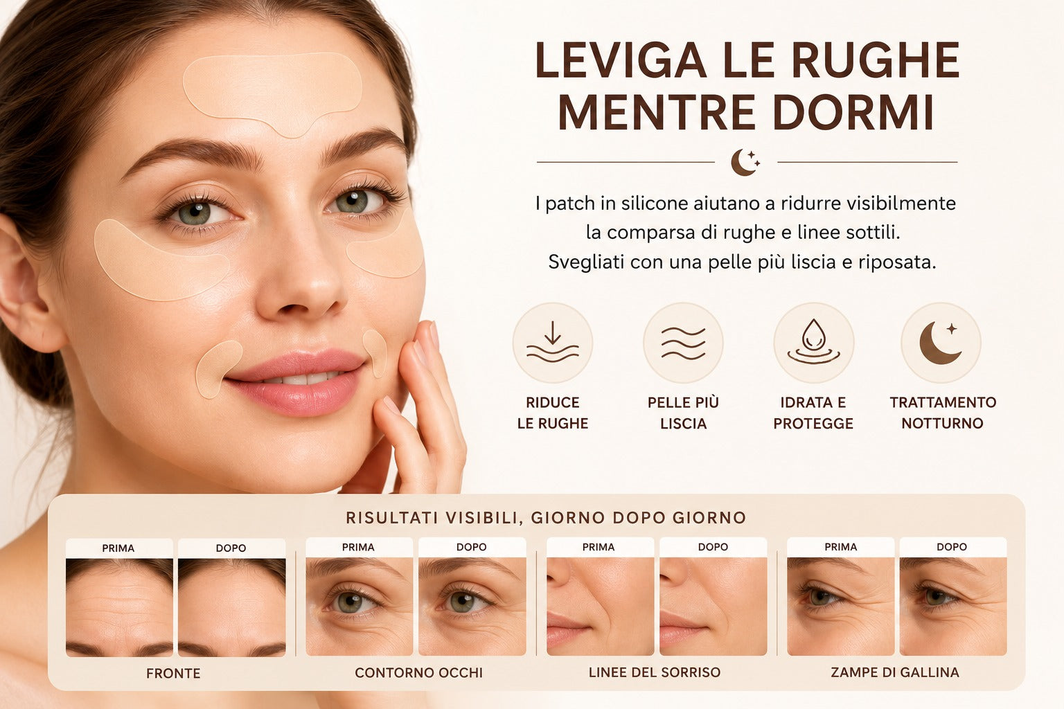 Collagen Tape Anti-Rughe e Cicatrici in Silicone 2