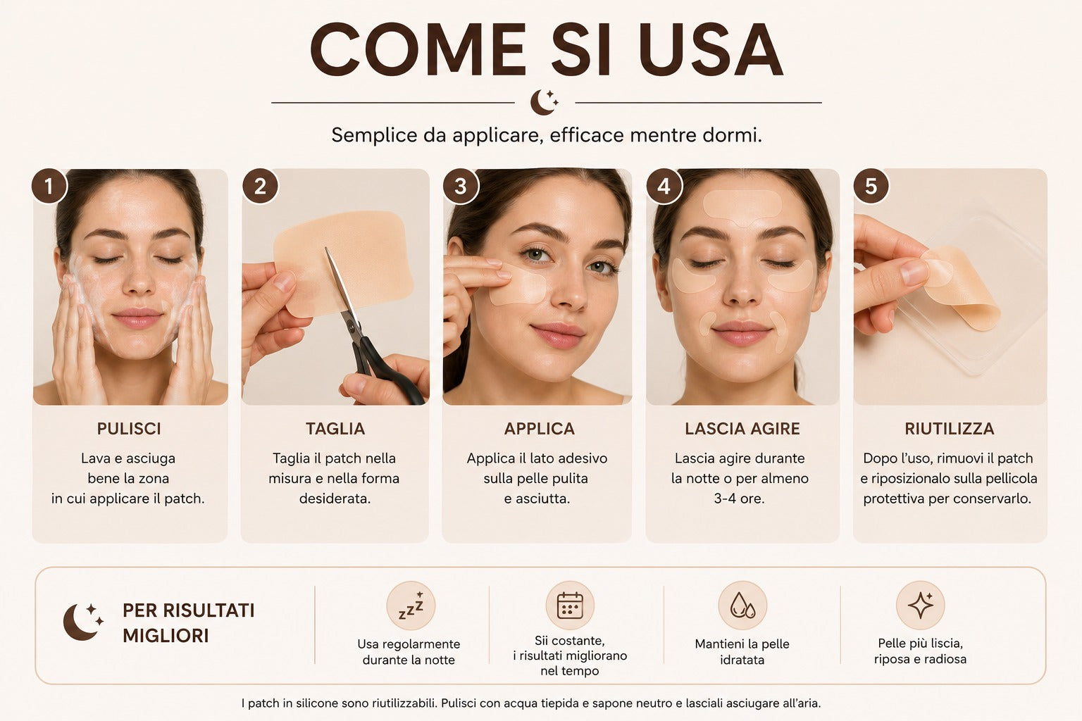Collagen Tape Anti-Rughe e Cicatrici in Silicone 2