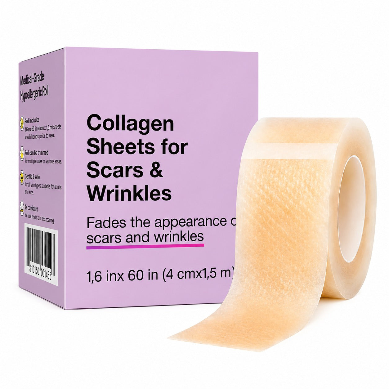 Collagen Tape Anti-Rughe e Cicatrici in Silicone 2