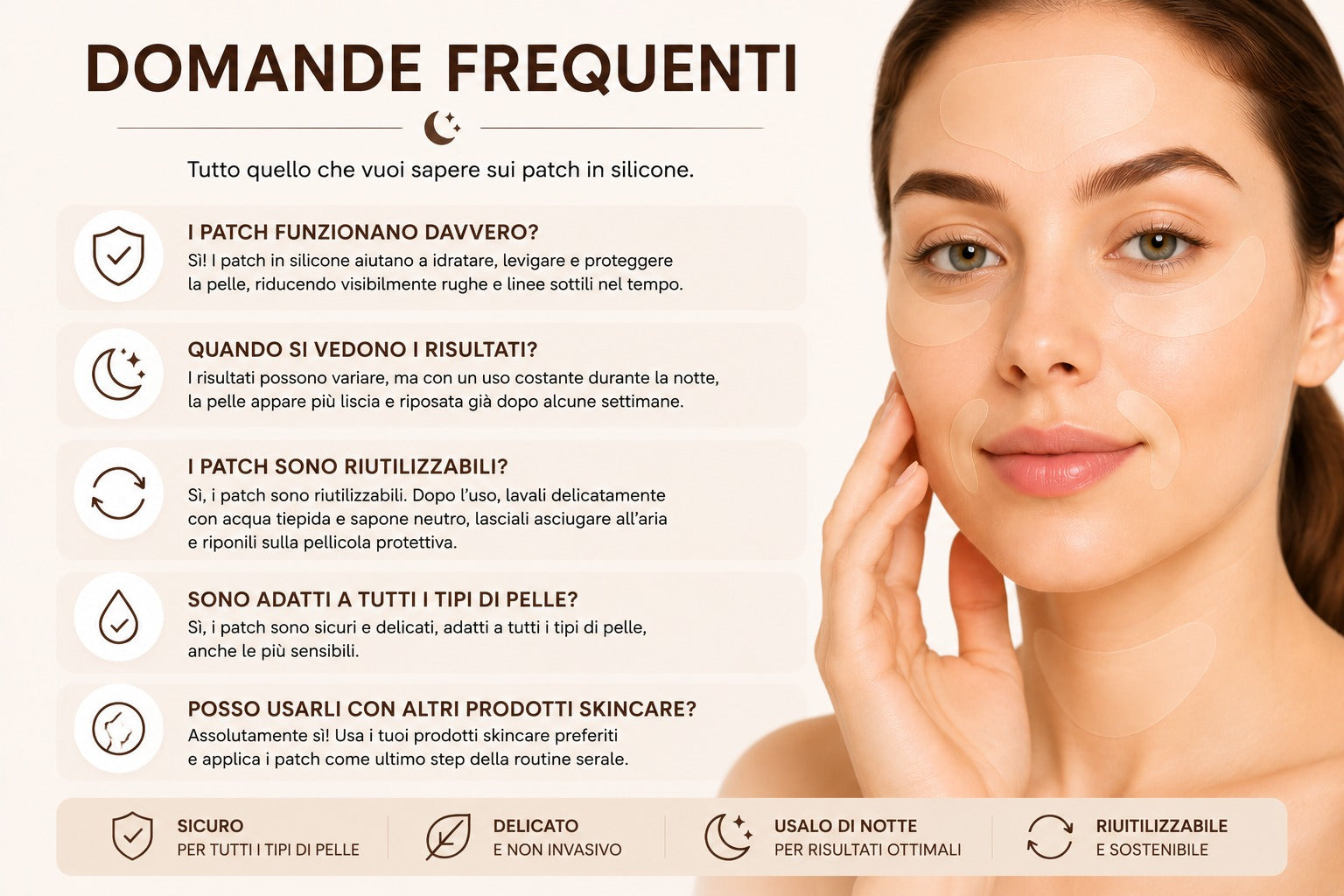Collagen Tape Anti-Rughe e Cicatrici in Silicone 2
