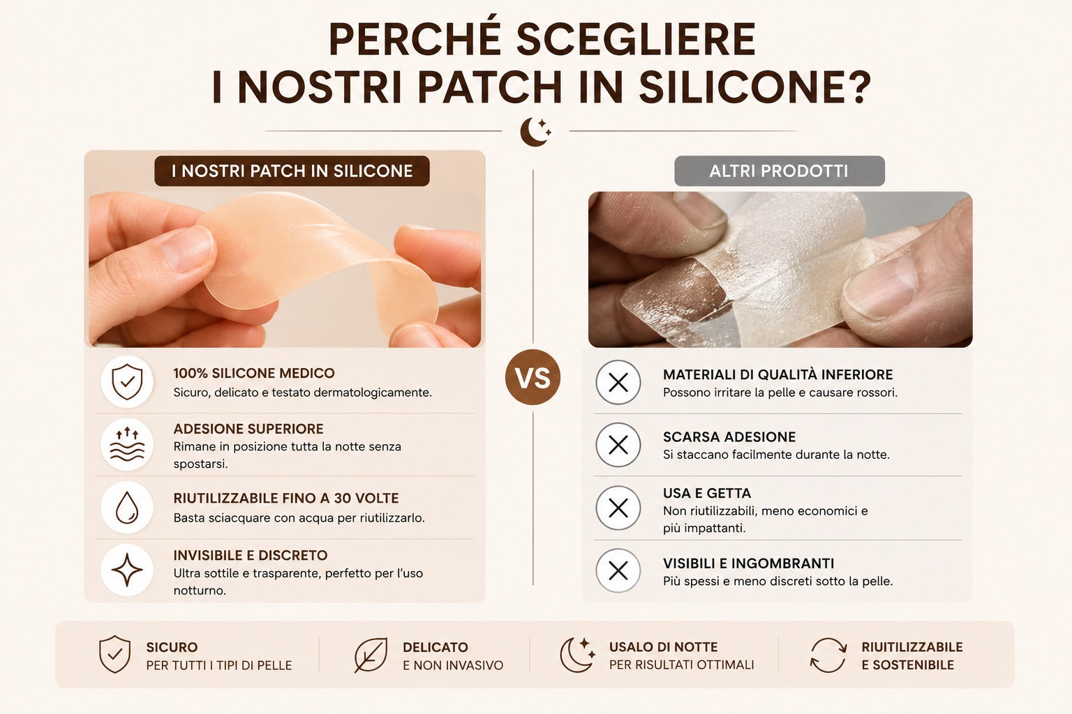Collagen Tape Anti-Rughe e Cicatrici in Silicone 2